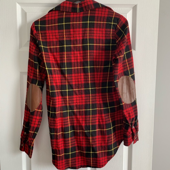 Simon’s Plaid Button-Down Fleece Shirt - Picture 3 of 6
